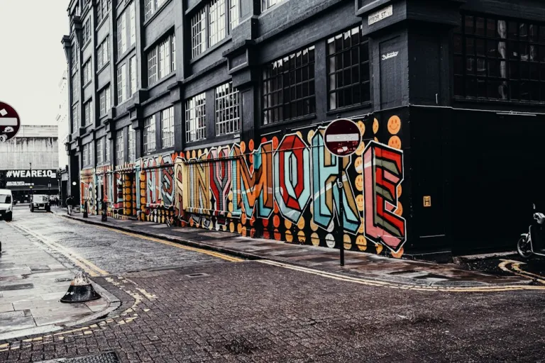 Street scene in east London