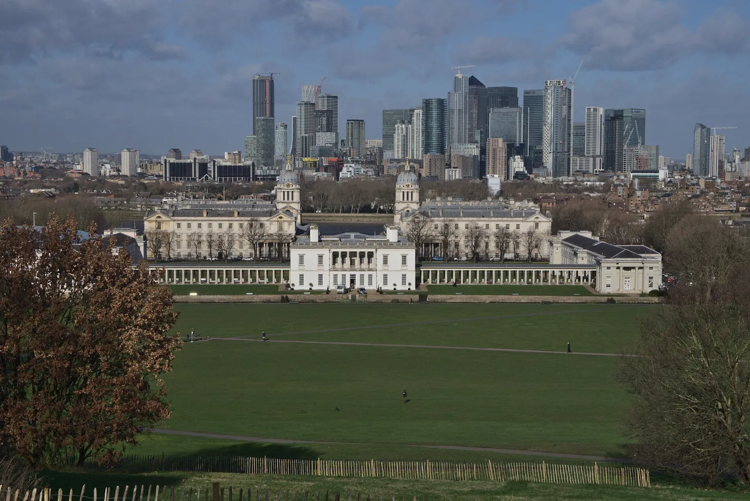 The National Maritime Museum in Greenwich seen from the Meridian Courtyard