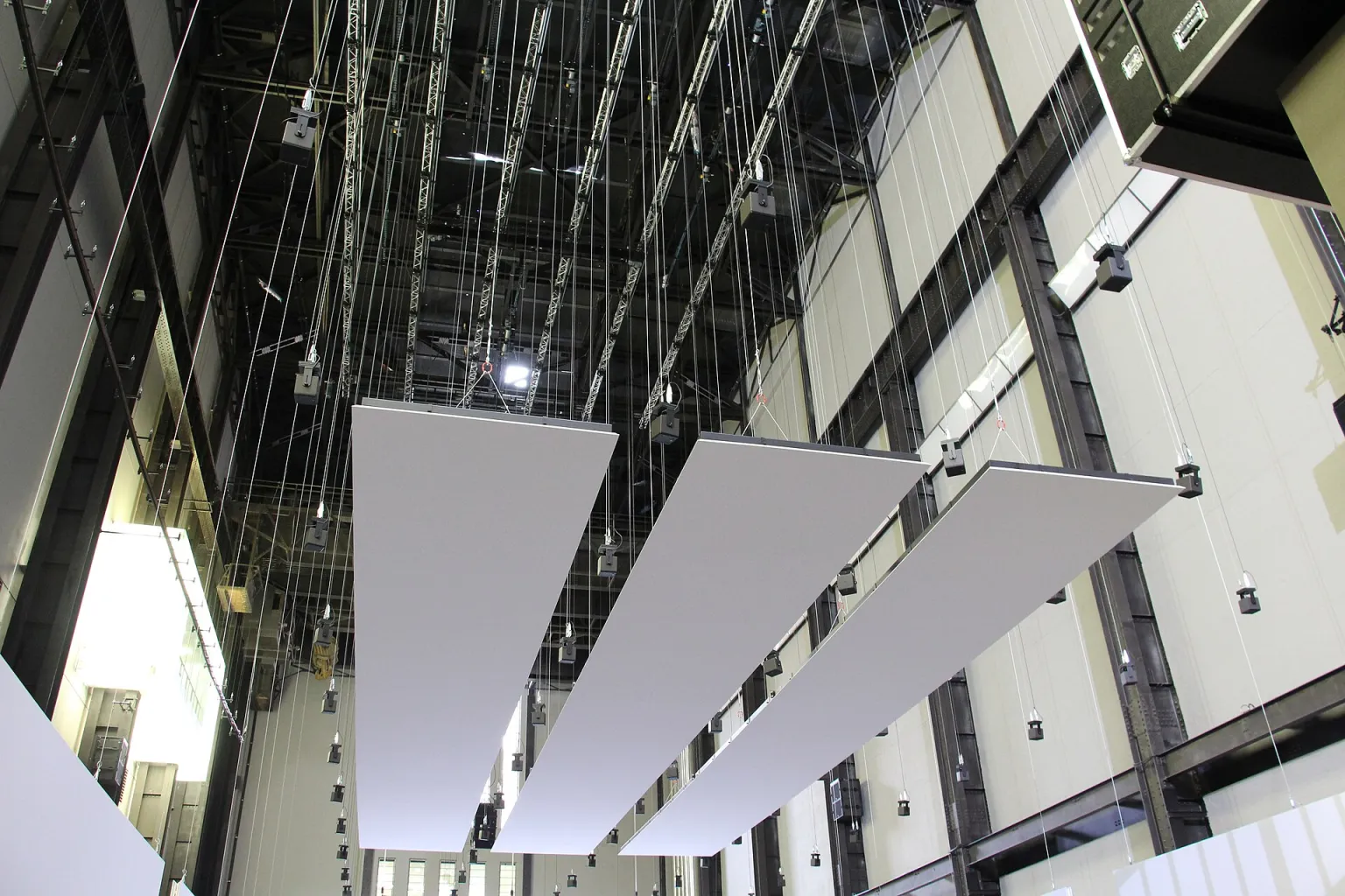 Inside the Turbine Hall at Tate Modern on Bankside, London